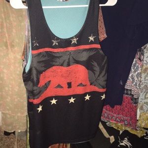 Reversible California republic tank top